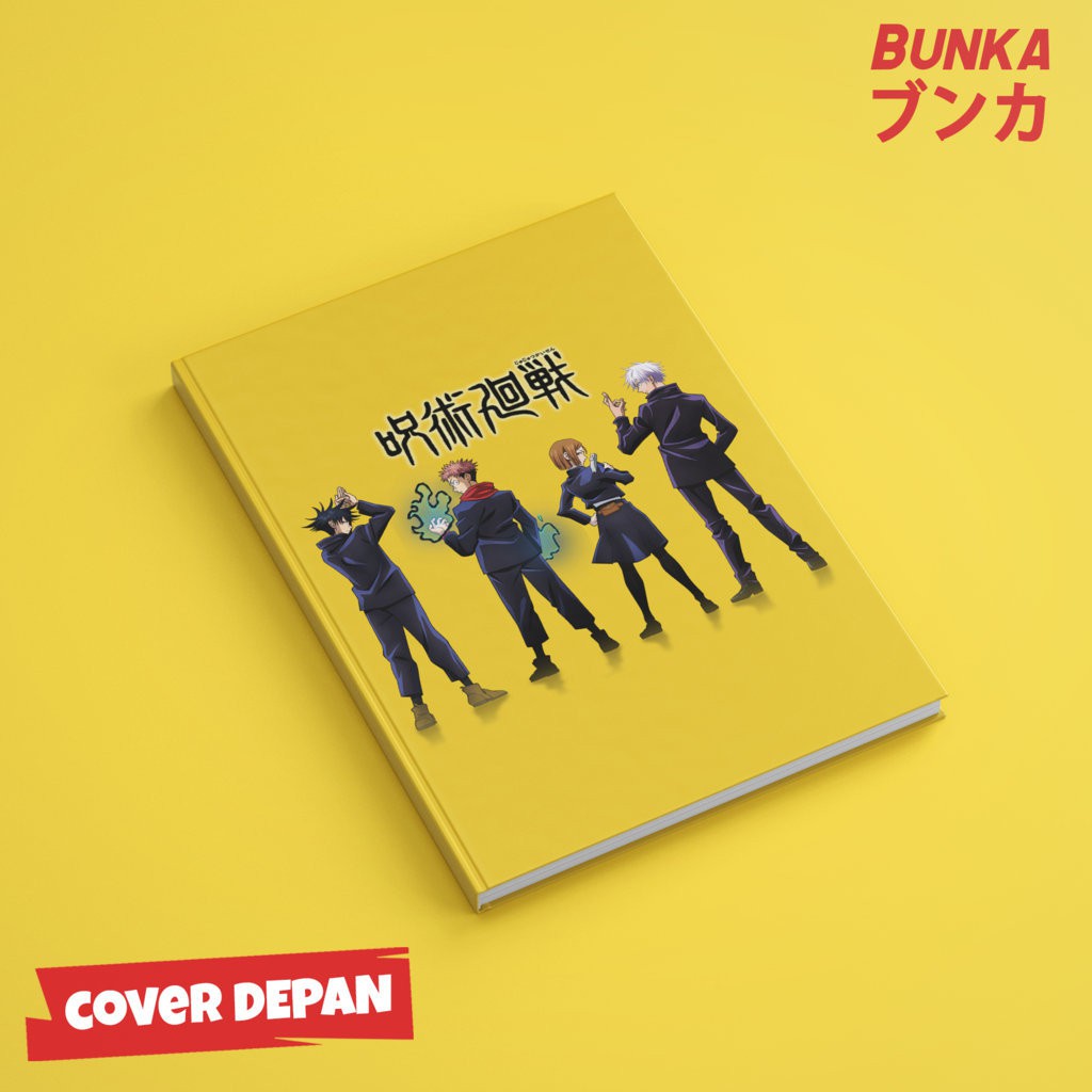 

Notebook Anime Jujutsu Kaisen Satoru Gojo Team Hardcover A5 Buku Tulis Catatan Notes Agenda Planner