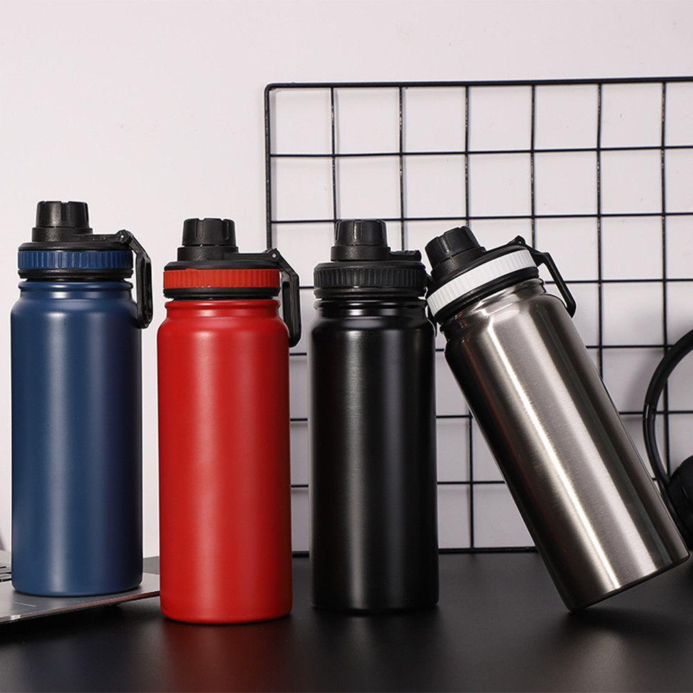 Top 800ml Botol Air Di Luar Ruangan Kapasitas Besar Stainless Steel Thermal Mug