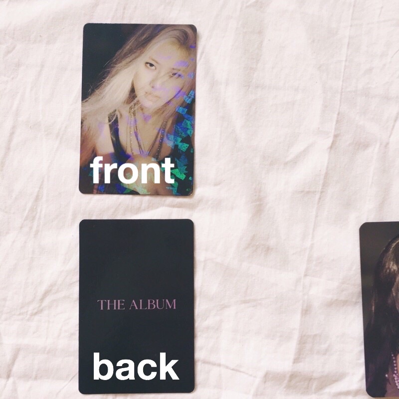 ROSE INTERASIA BENEFIT BLACKPINK THE ALBUM PC VER 1 2 3 4 PHOTOCARD PC BLACK VER