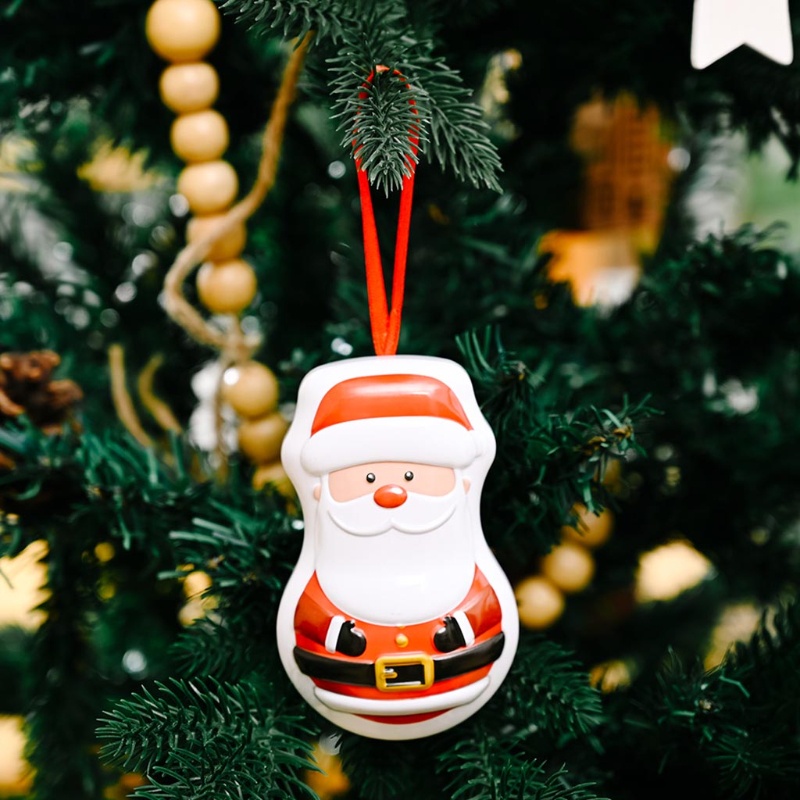 Toples Penyimpanan Permen Bentuk Labu Bahan Timah Untuk Pohon Natal