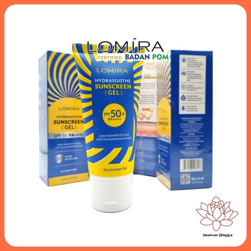 Lomira hydrasoothe sunscreen gel spf 50 PA++++ 50ml