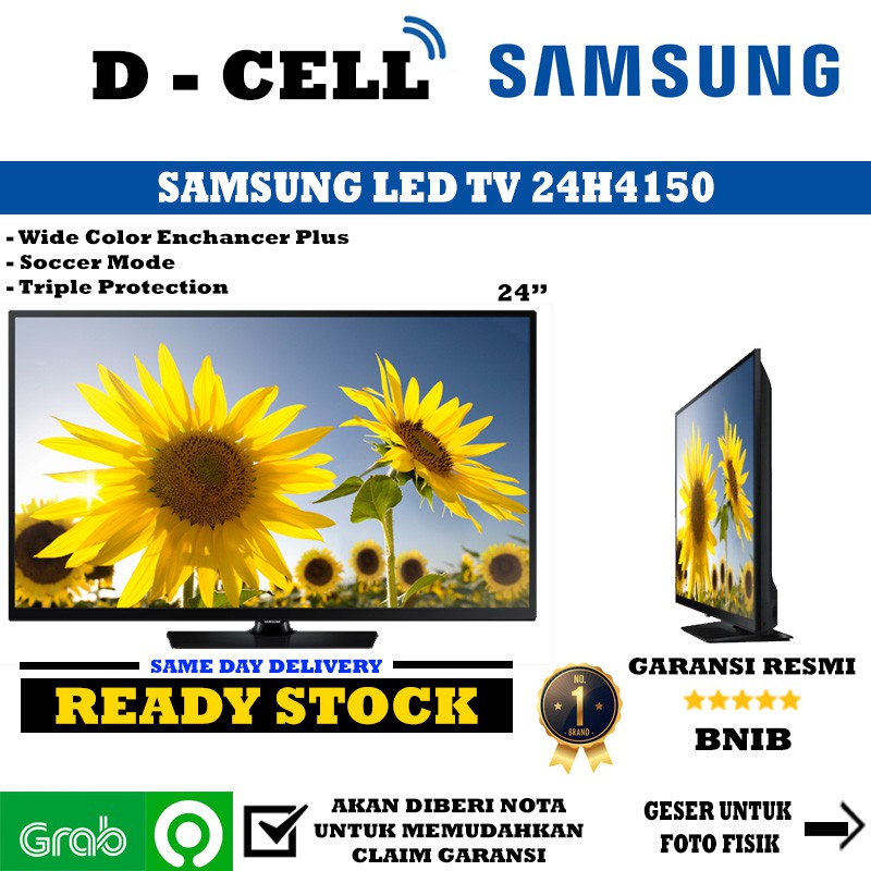 Samsung TV Led 24" Inch 24H4150 Garansi Resmi SEIN 1 Tahun