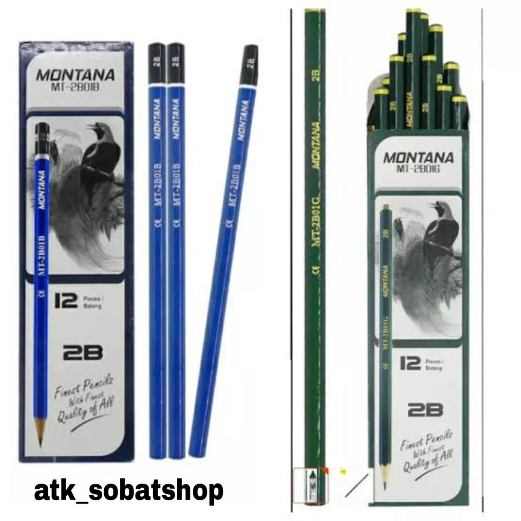 

Pensil Tulis 2B Montana Biru/Hijau Murah (/PCS)