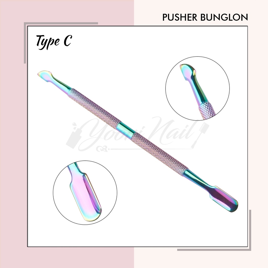 Pusher Bunglon cuticle pusher manicure nail art pendorong kutikula