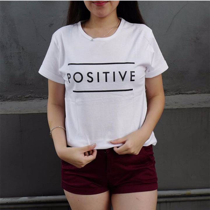 TSHIRT KAOS WANITA LADIES POSITIVE