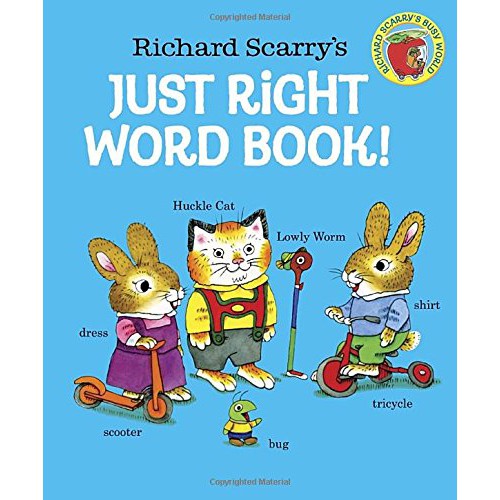 Buku Anak Import Richard Scarry's Just Right Word Book by Richard Scarry. Bahasa Inggris