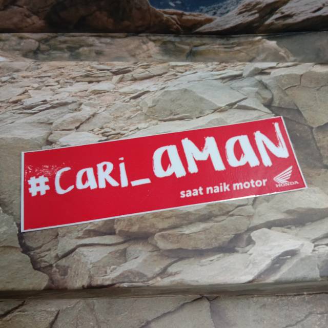 Sticker printing #CARI_AMAN minim pembelian harus 20rb