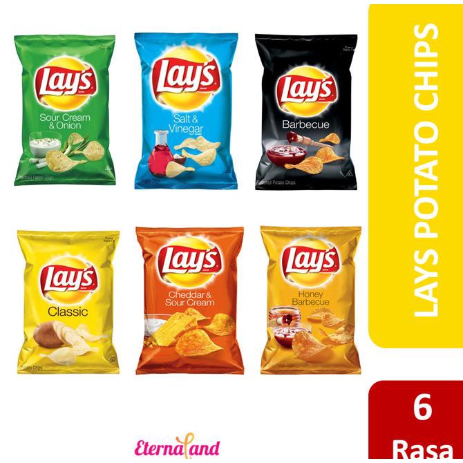 

Lays Snack 184 Gr (6.5 Oz) - Lays Keripik Kentang Impor Usa