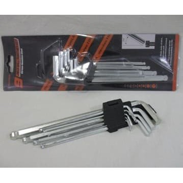 Kunci L SET 9 Long Arms Ball Point 09105A Metric Tools/Hex Key HENDSO**