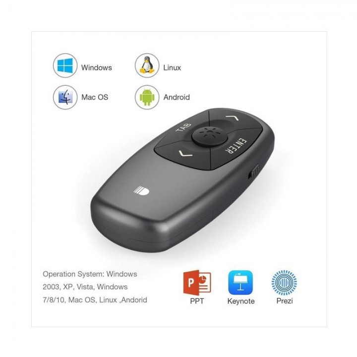 DOOSL DSIT011 2.4GHz Red Laser Pointer Wireless Presenter