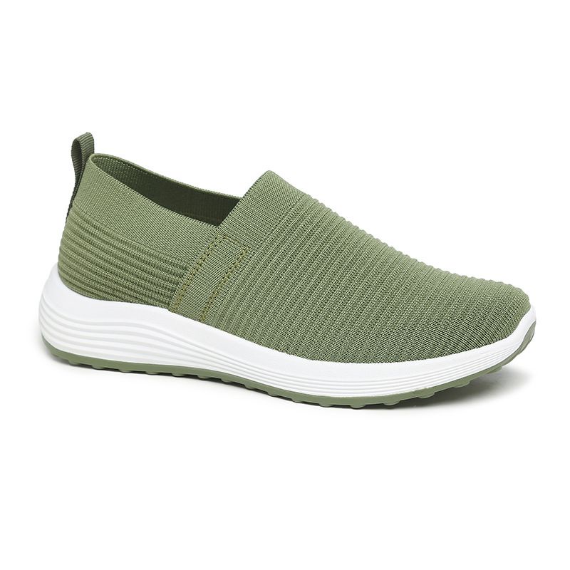 [GROSIR][COD] SEVEN_DAY SEPATU RAJUT SLIP ON WANITA OLAHRAGA TANPA TALI SPORT SHOES HIJAU A-667