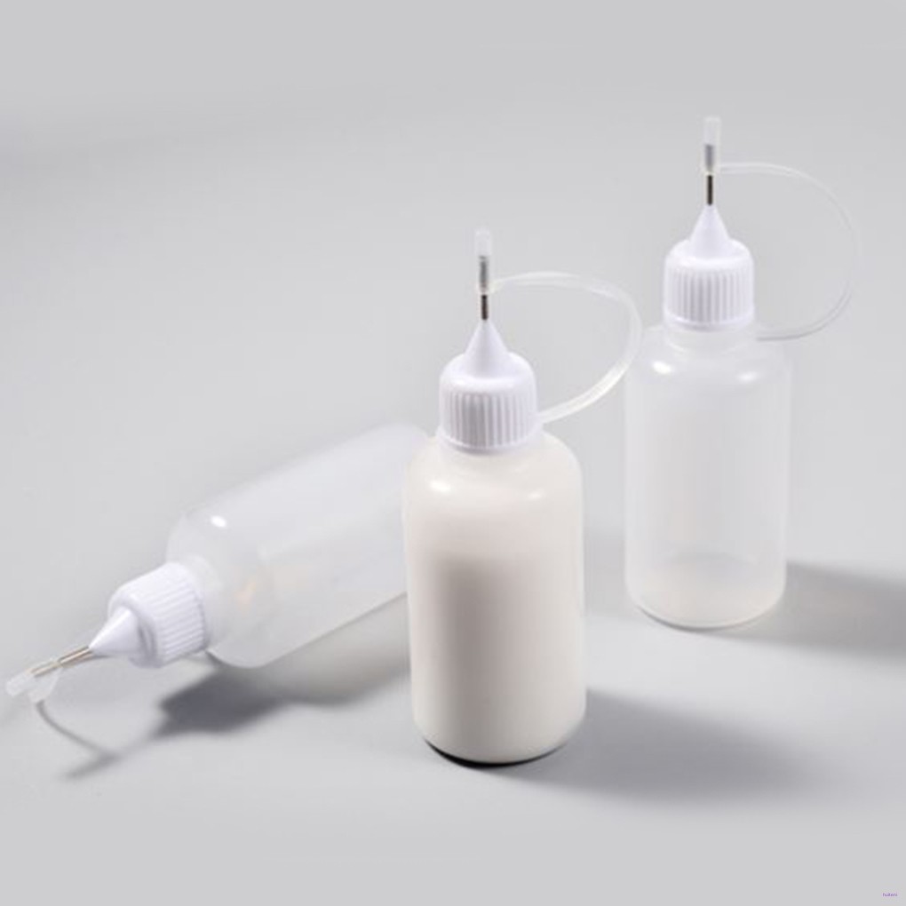 Botol Lem Kosong 30ml Dengan Jarum Aplikator Presisi Untuk Paper Quillingcraft Diy