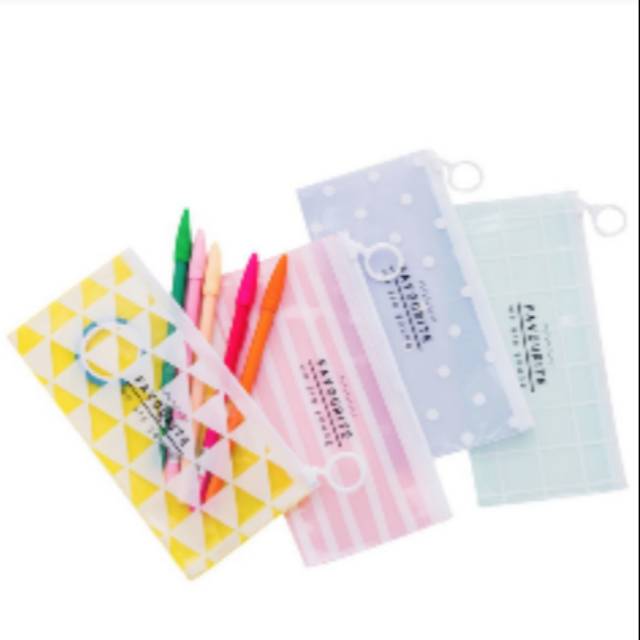 

Tempat Pensil Unik Zipper bag Kotak Pensil FAVOURITE