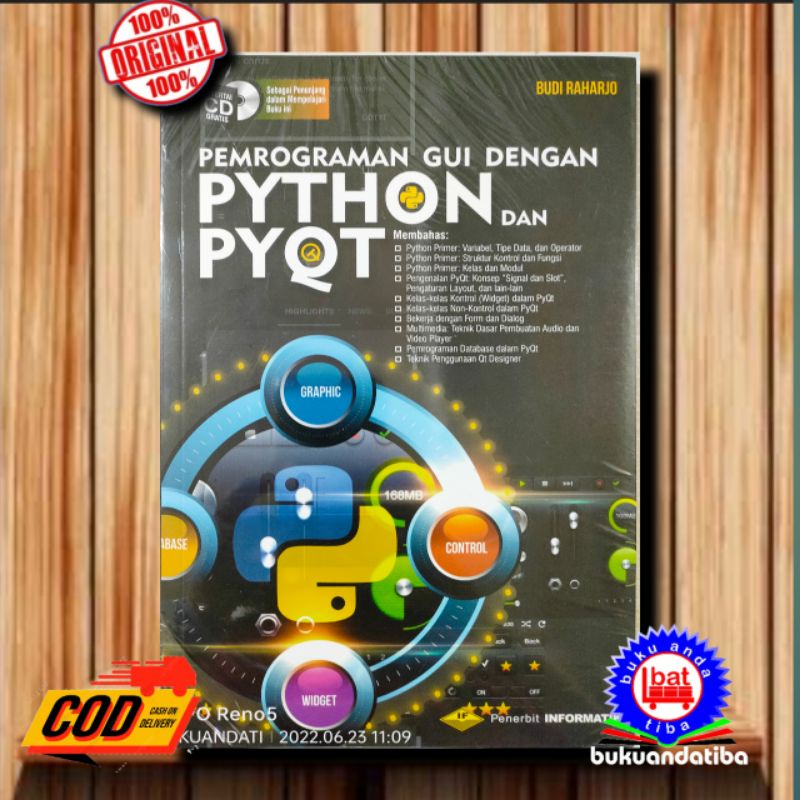 Jual Pemrograman Gui Dengan Python Dan Pyqt Cd Budi Raharjo Indonesiashopee Indonesia 4066