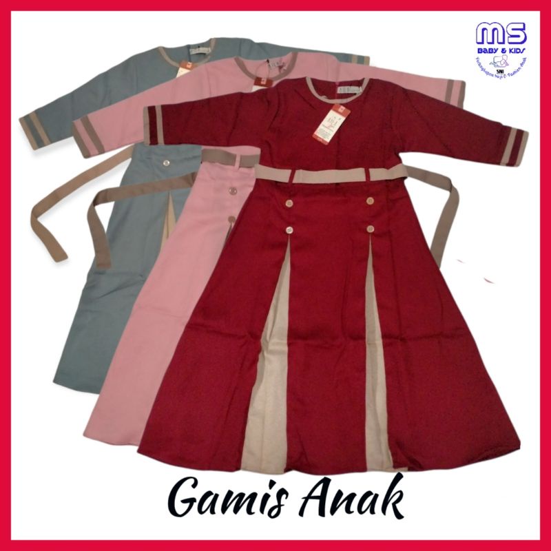 Gamis anak Perempuan / Gamis anak murah / Gamis katun