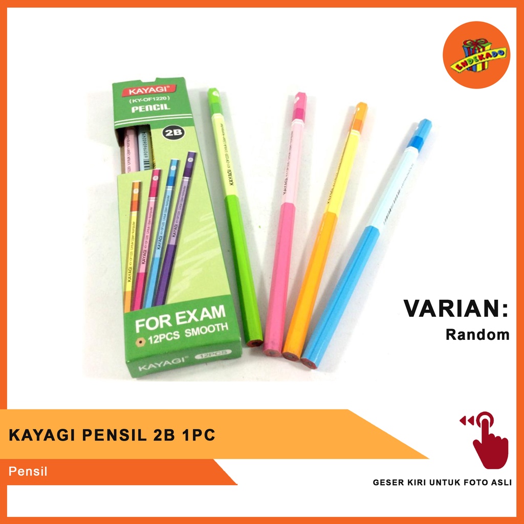 MAKASSAR! KAYAGI PENSIL 2B 1PC - Pensil