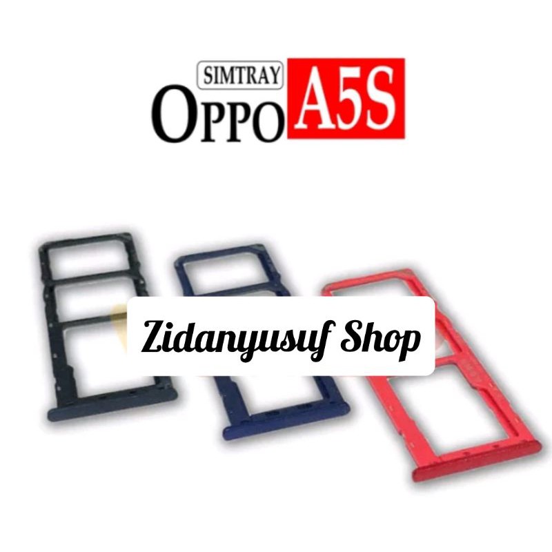 SIMTRAY SIMLOCK SLOT KARTU TEMPAT SIM OPPO A5S ORIGINAL