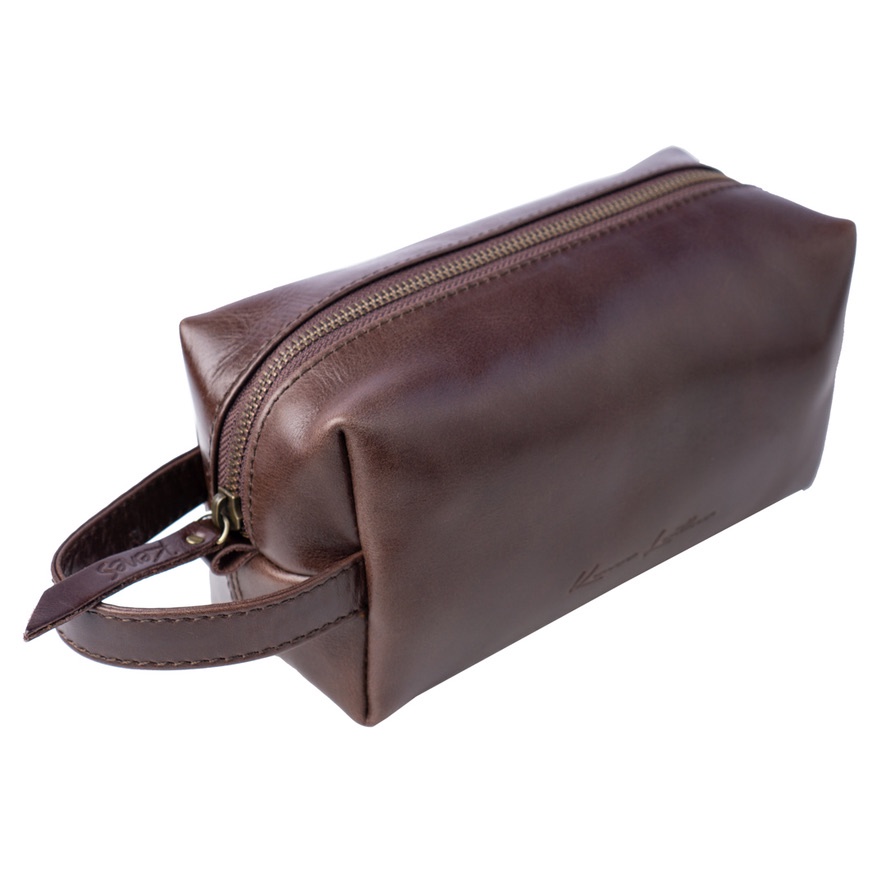 Kenes Leather Clutch Pouch Tas Tangan Unisex Kulit Asli NEPTUNE Pullup - Free Gravir Nama