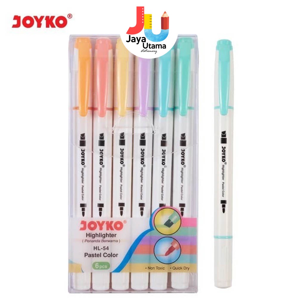 

RB Joyko Highlighter Set 6 Warna Pastel HL 54