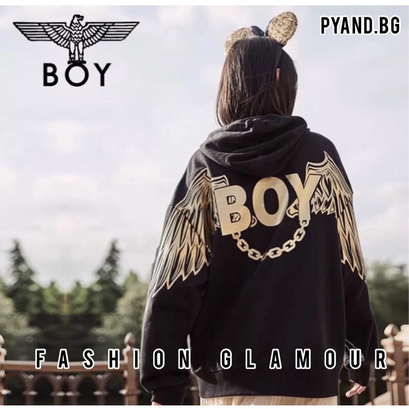 BOY14 SWEATER HOODIE BOY LONDON IMPORT PRIA WANITA ASIA EROPA KOREA AMERIKA INGGRIS