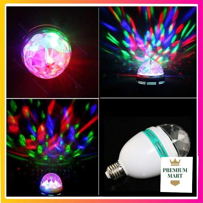 Lampu Disko Disco Full Warna Led Putar Kolour Rainbow rgb [PM]