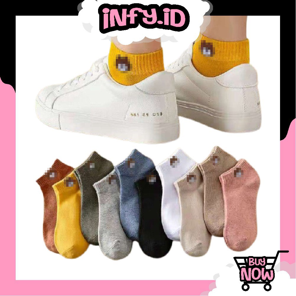 INFY - Kaos Kaki Pendek Unisex Motif Lucu Cute Ankle Socks Fashion Import Murah R109