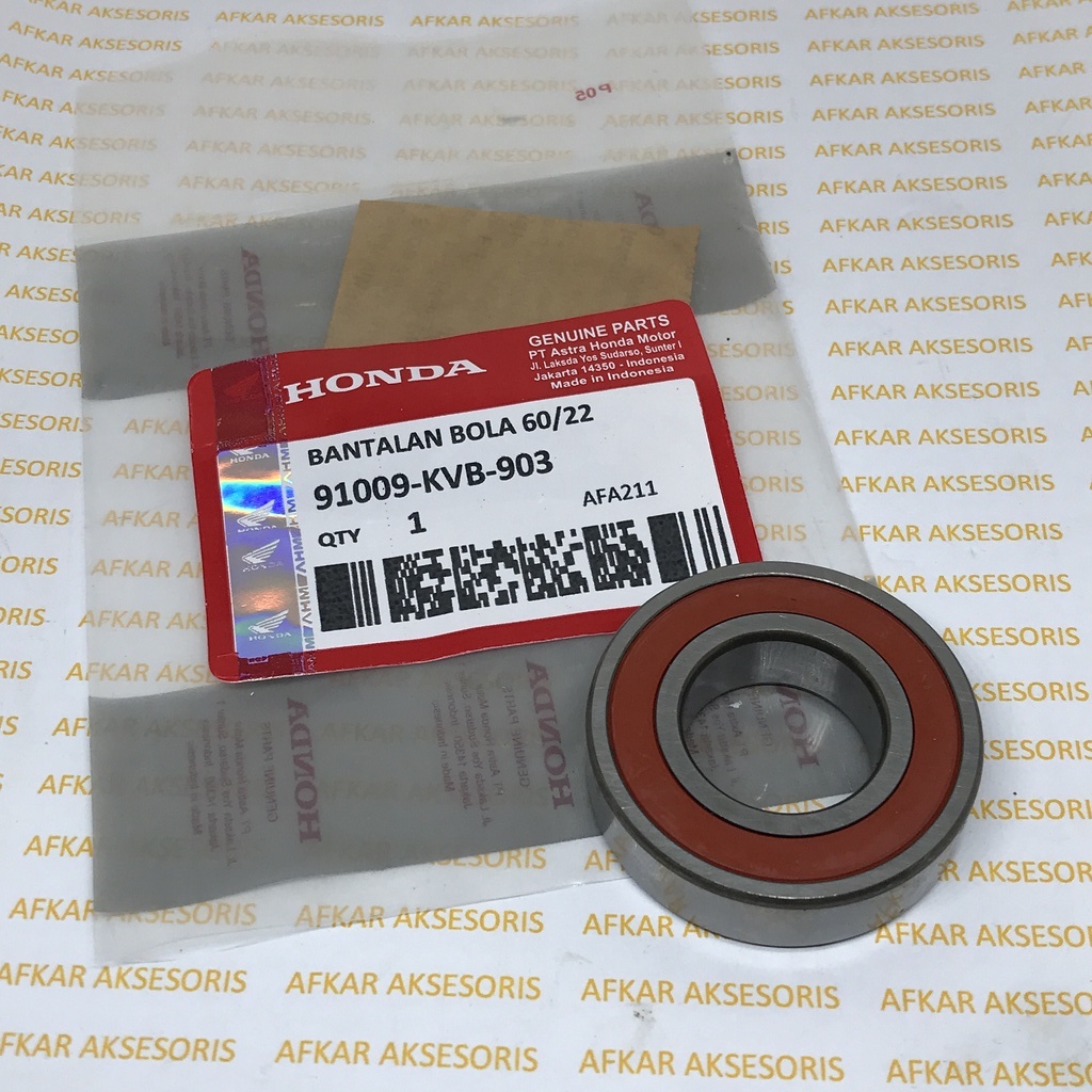 BEARING AS RODA BELAKANG BEAT, SCOOPY, VARIO, SPACY 60/22