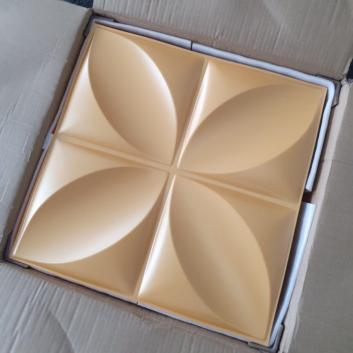 GOLD 3D WALLPANEL WALL PANEL PVC D006 BUKAN WALLPAPER STICKER FOAM