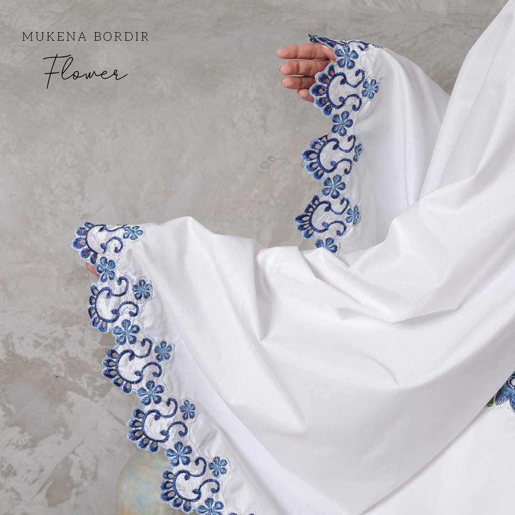 Mukena Dewasa Bordir Renda Punggung rose ||Mukena Dewasa Murah