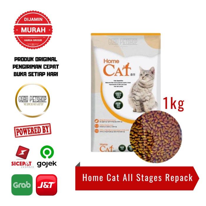 Home Cat All Stages 1kg Makanan Kucing Home Cat Food