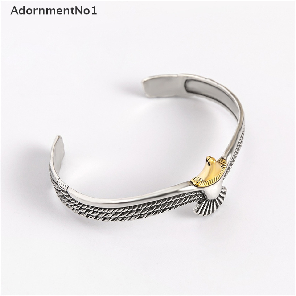 (AdornmentNo1) Gelang Tangan Terbuka Adjustable Motif Burung Elang Viking Tribal Untuk Wanita