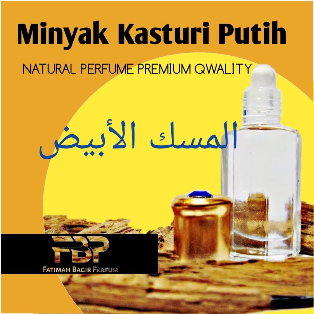 (Bisa COD) Kashturi Parfum Kasturi Putih Minyak Wangi Arab Asli Premium Natural Misik