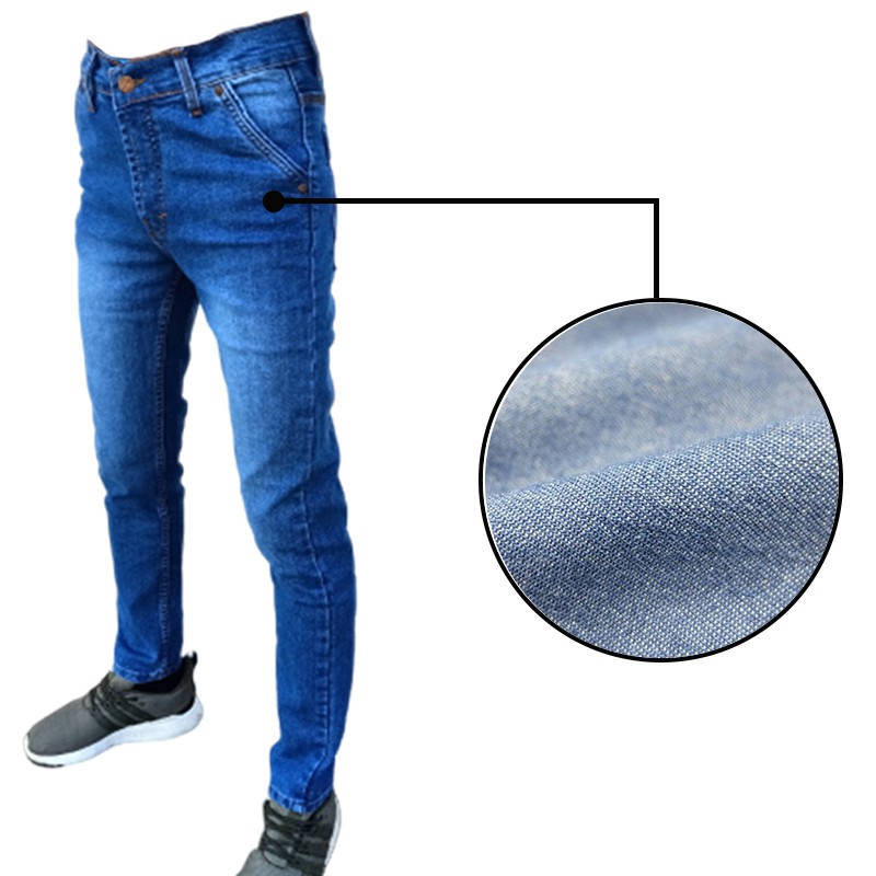 Celana Pria Jeans  - Celana Panjang Denim -Celana Murah - Celana DKS Biru