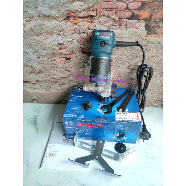 BOSCH GKF 550 1/4&quot; Wood Trimmer Router Profil Kayu Kecil GKF550