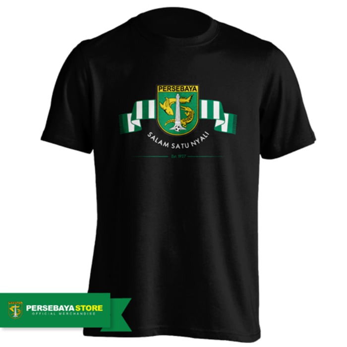 Kaos Tshirt Baju Combed 30S Distro Persebaya Salam Satu Nyali Wani