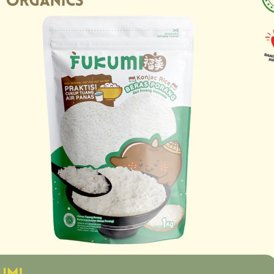 

Fukumi - Beras Porang Shirataki Konjac Pouch 1Kg