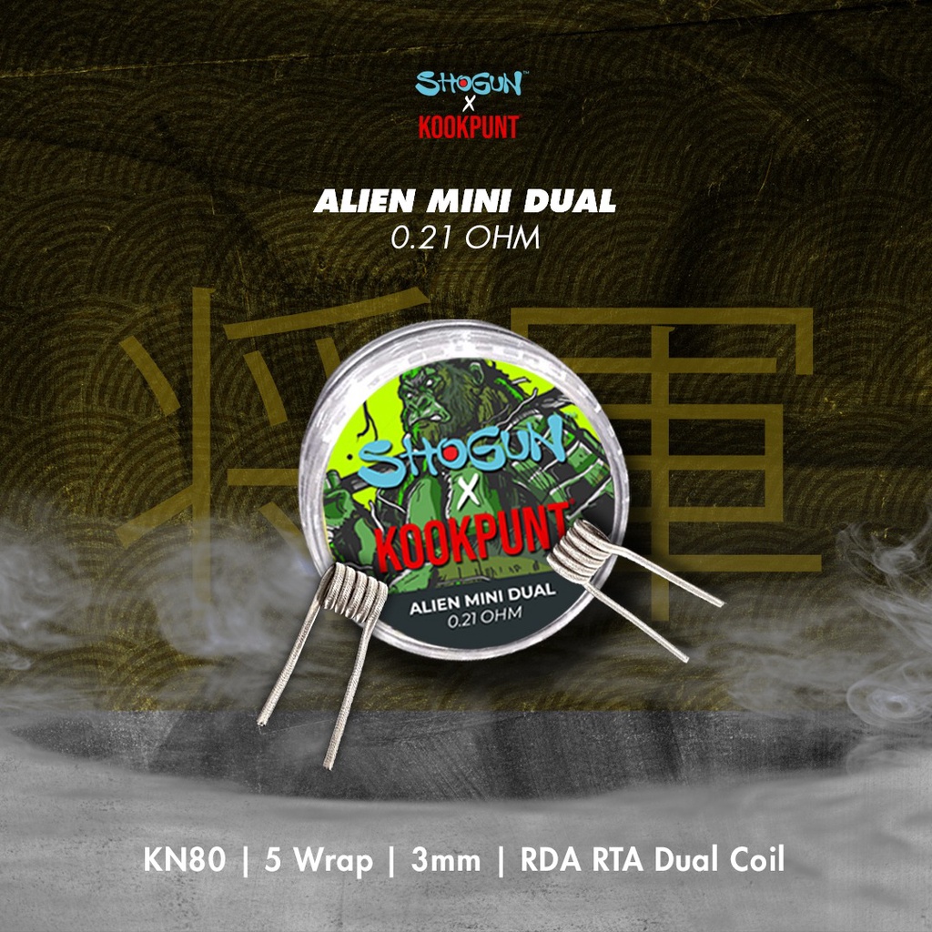 KAWAT VAPOOR SHOGUN ALIEN MINI DUAL 0.21 OHM