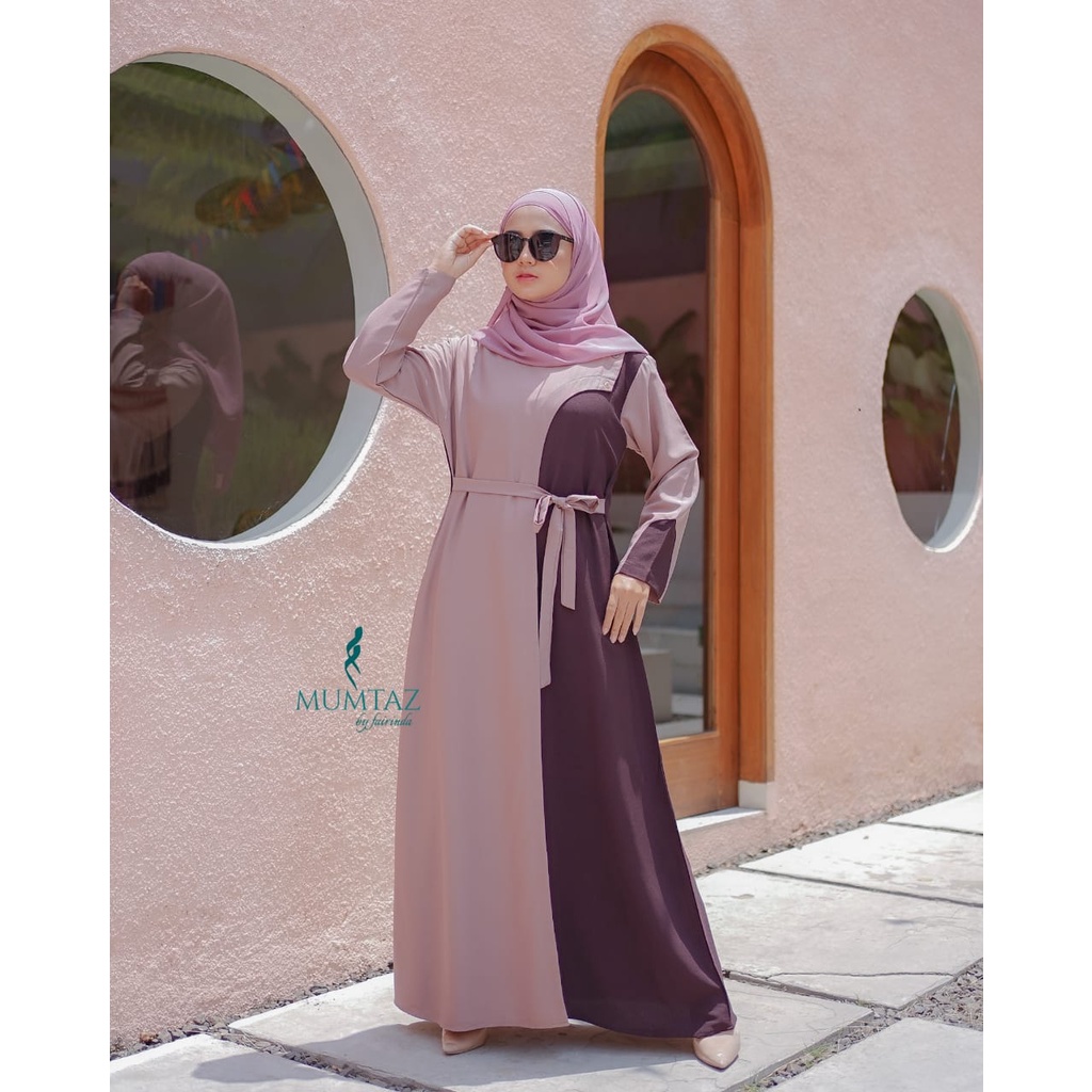 Gamis YUKI KANAYA original mumtaz brand salur  jahitan rapi branded baju muslim muslimah fashion ootd fashionable murah ecer grosir bukan alu karissa