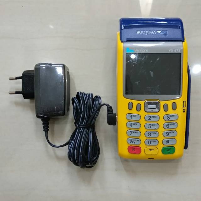 Charger adaptor mesin EDC verifone vx675 new bank BRI BNI BCA mnadiri