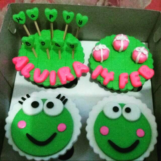 

Cupcake keroppi isi 4