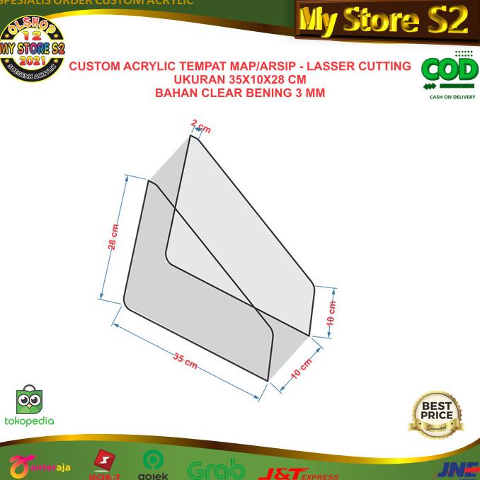 

TERBARU !!! CUSTOM ACRYLIC UNTUK TEMPAT MAP ARSIP DOKUMEN - LASSER CUTTING READY