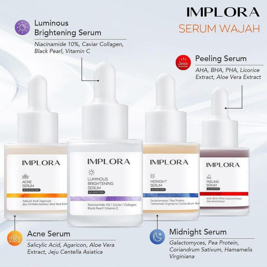 IMPLORA face serum essence wajah 20 ml