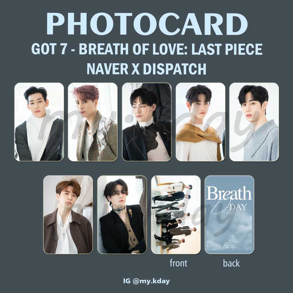 PC-0280, Unofficial Photocard GOT7 Breath of Love: Last Piece Naver x Dispatch 2 sisi