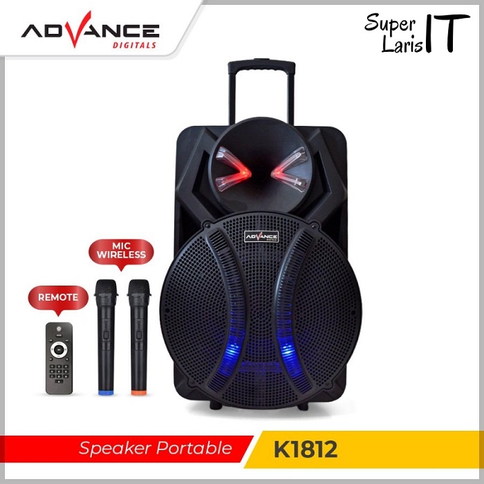 Speaker Aktif Portable Meeting Advance K1812 Advance K 1812 18 Inch