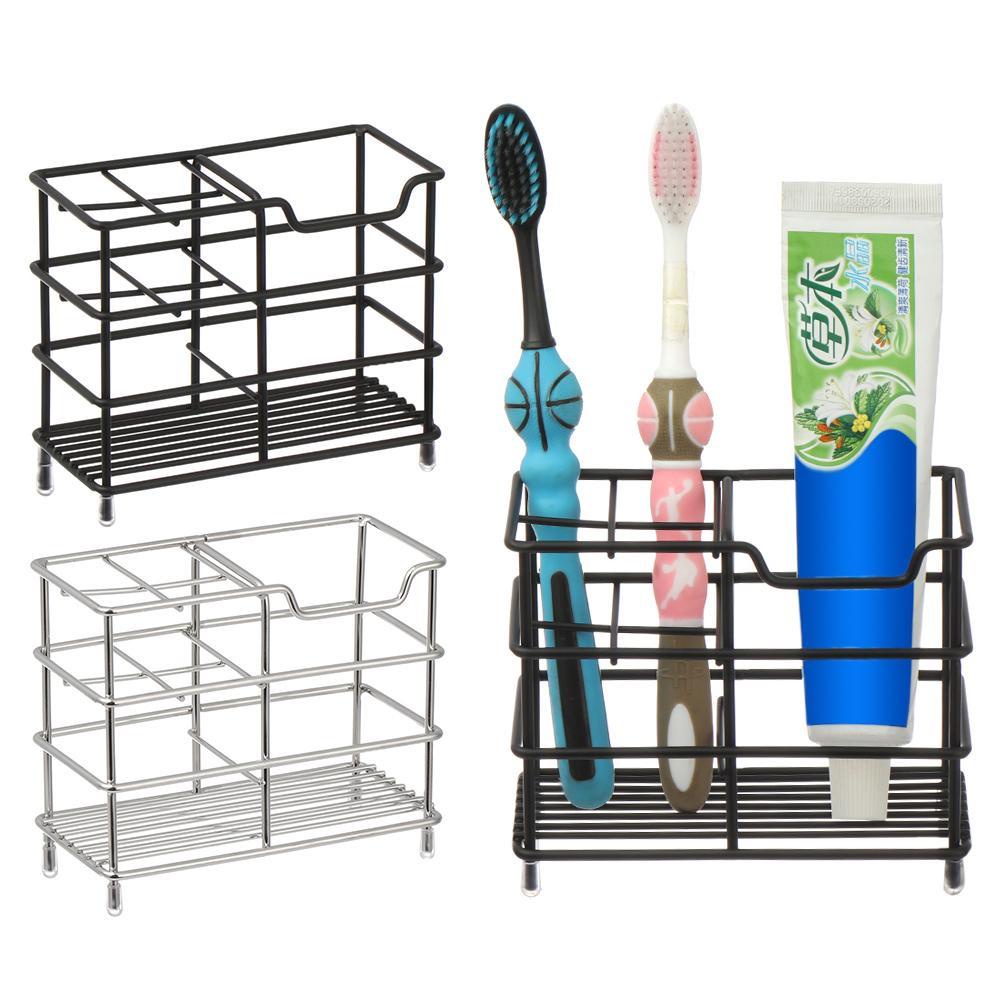 Populer Tempat Sikat Gigi Awet Tahan Karat Hemat Ruang Stainless Steel Kitchen Organizer Stand