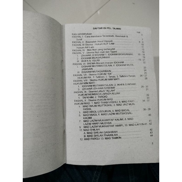 buku pelajaran tajwid Kertas CD/Buram Isi 10pcs (14×19cm)