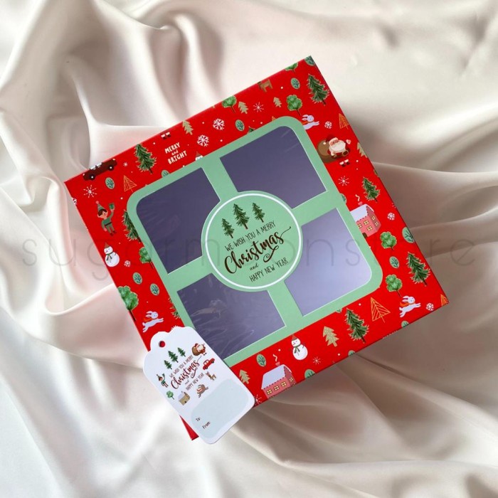 Murah Meriah Christmas Box Kotak Hampers Toples Kue Natal Lapis Legit Surabaya 097