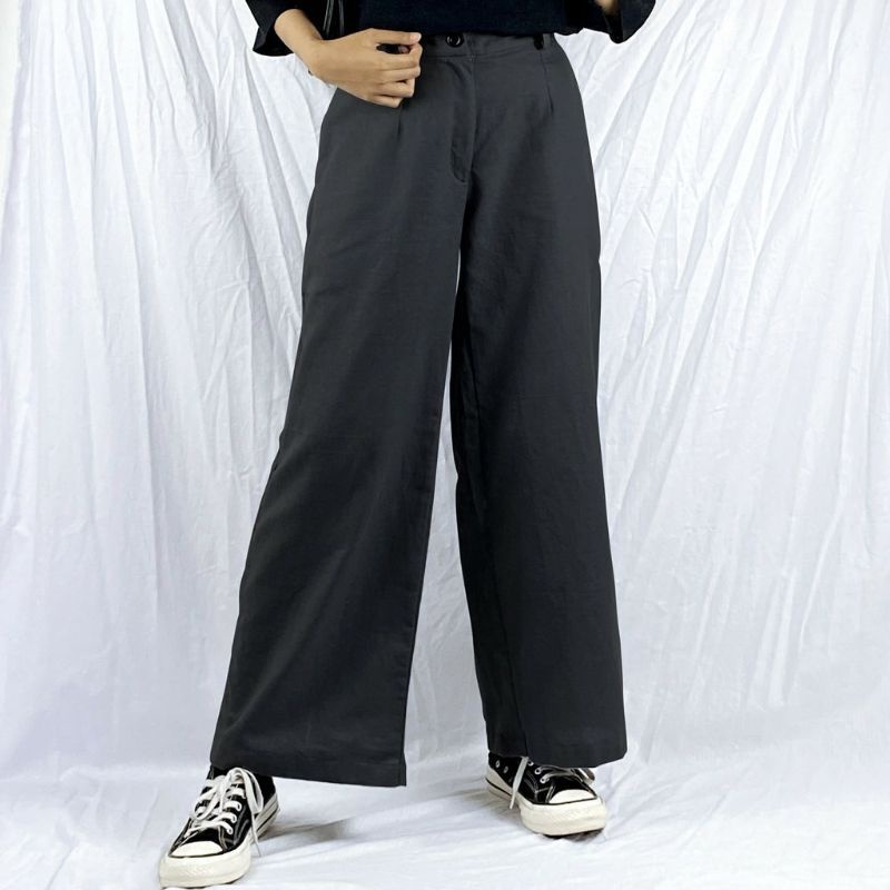 MIRABELLA DRILL PANTS / CELANA KULOT Highwaist Terbaru