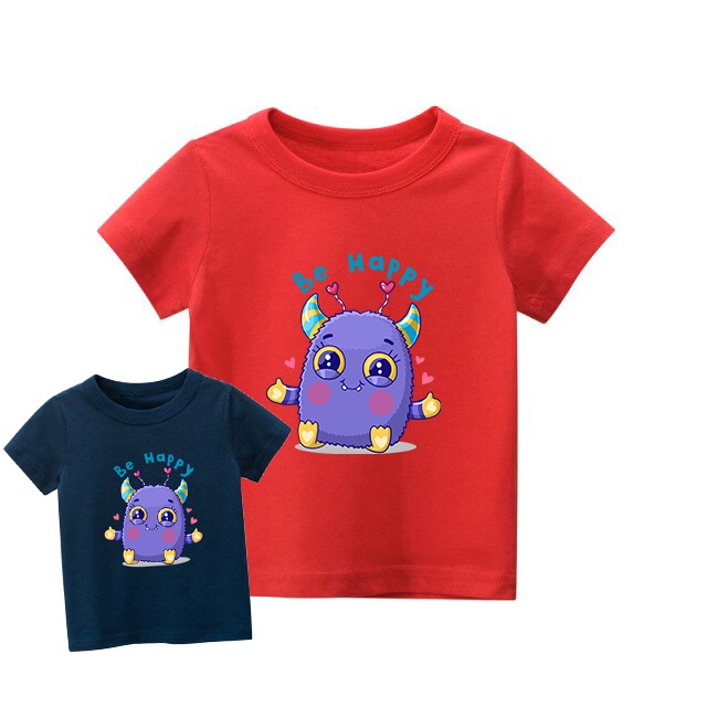 Kaos anak Cute Baby Monster kaos anak usia 1-8 tahun