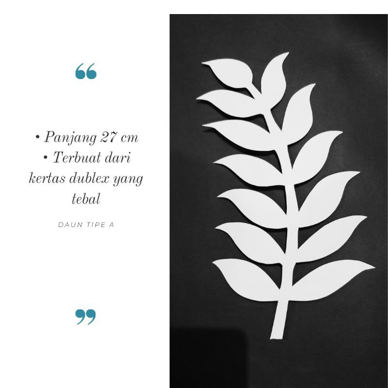 Template Daun Paper Flower